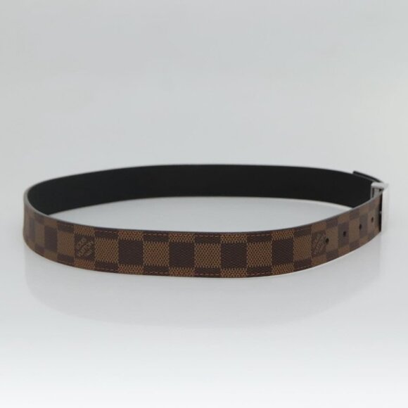 LOUIS VUITTON Damier Ebene Ceinture Carre Belt 36.6"" LV Auth - Picture 14 of 16